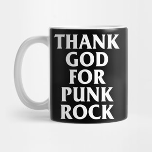 Retro Thank God For Punk Rock Vintage Streetwear Vaporwave Aesthetic Mug